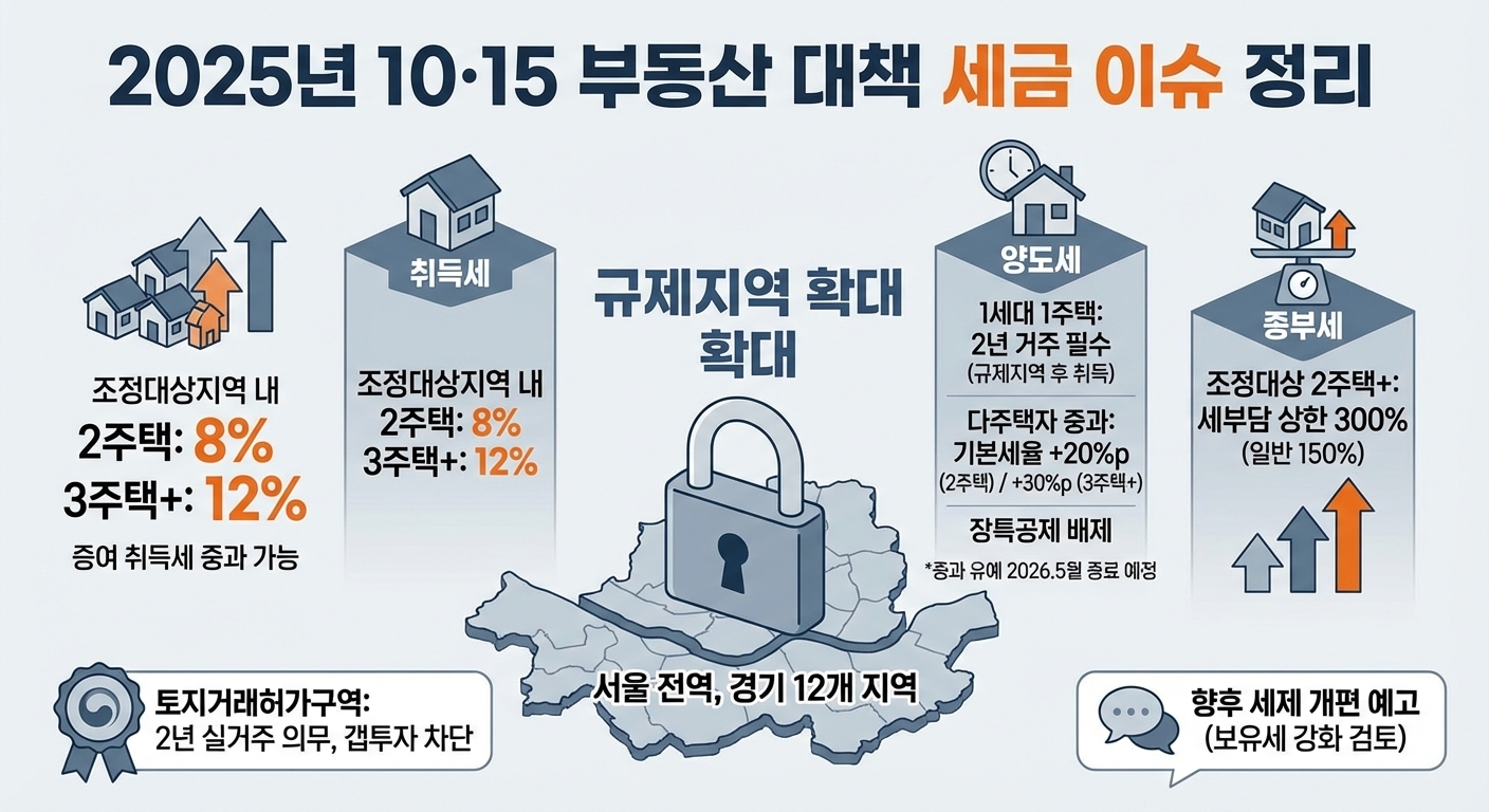 10·15 부동산 대책과 세금 이슈 총정리